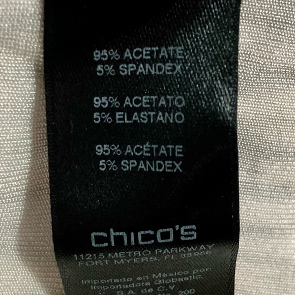 Chico’s Travelers Ikat Fluid Pants Women’s Size L Pull On Stretch Slinky Knit - Picture 9 of 10